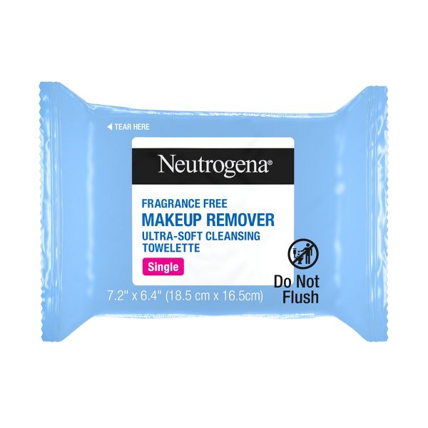 Neutrogena Makeup Remover Wipes - Ultra Soft Micellar Facial Cleansing - Fragrance Free - Singles - 20ct