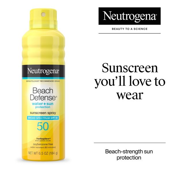 Neutrogena Beach Defense Sunscreen Spray, SPF 50, 6.5oz