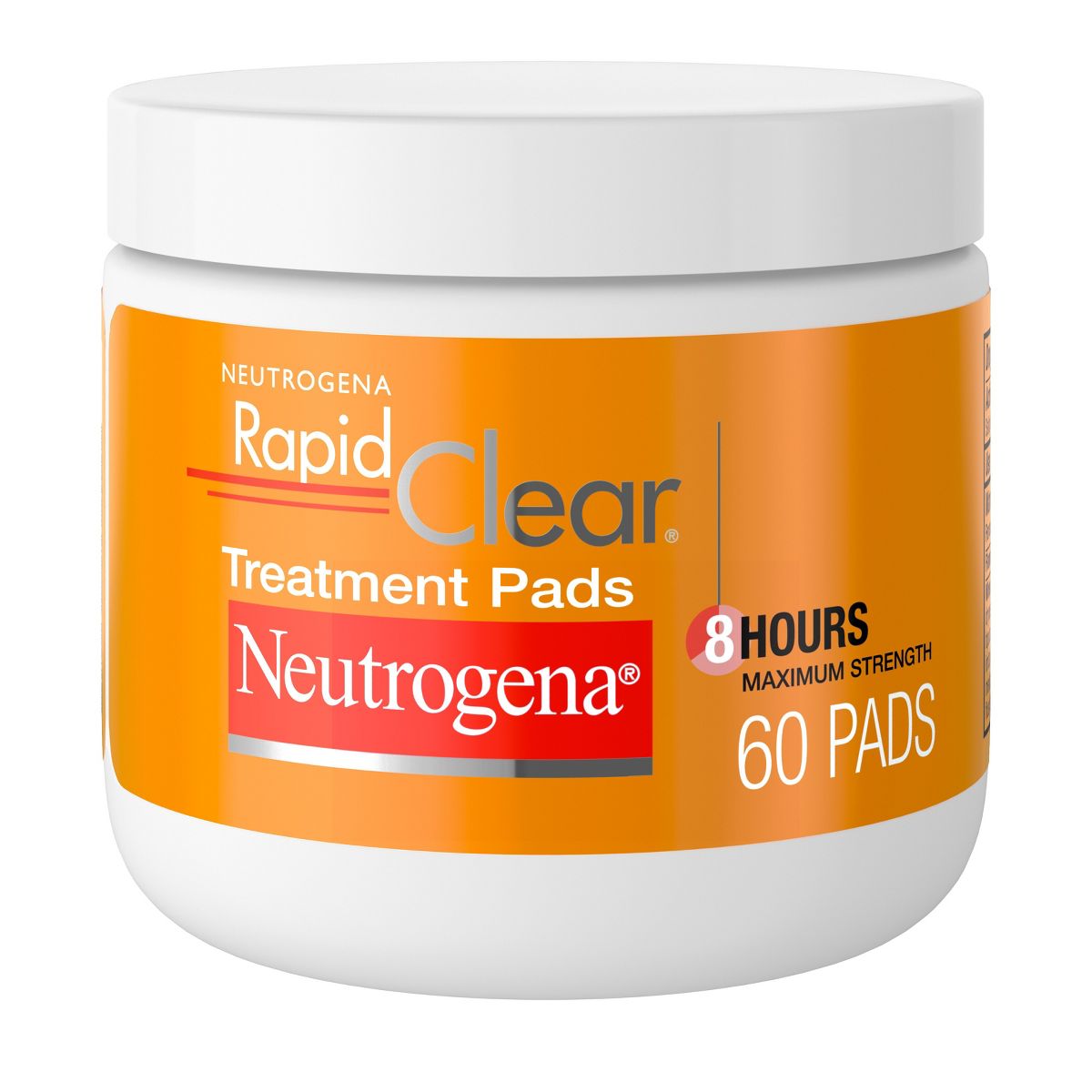 Neutrogena Rapid Clear Maximum Strength Acne Face Pads for Acne-Prone Skin - 60 ct