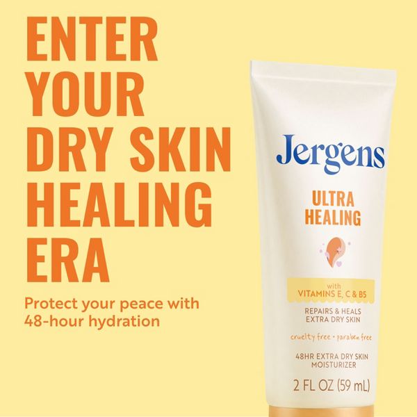 Jergens Ultra Healing Body Lotion for Dry Skin with Vitamins C, E and B5 - Travel Size - 2 fl oz
