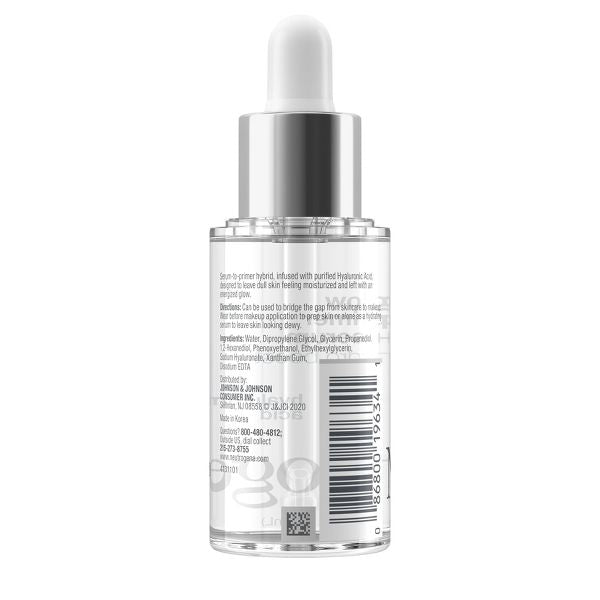 Neutrogena Hydro Boost Glow Booster Primer & Serum, Infused with Purified Hyaluronic Acid