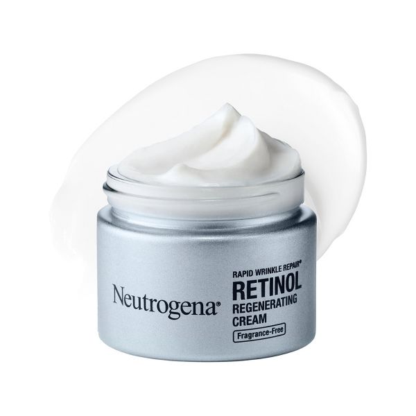Neutrogena Rapid Wrinkle Repair Retinol Face Moisturizer Cream with Hyaluronic Acid - Fragrance Free - 1.7oz