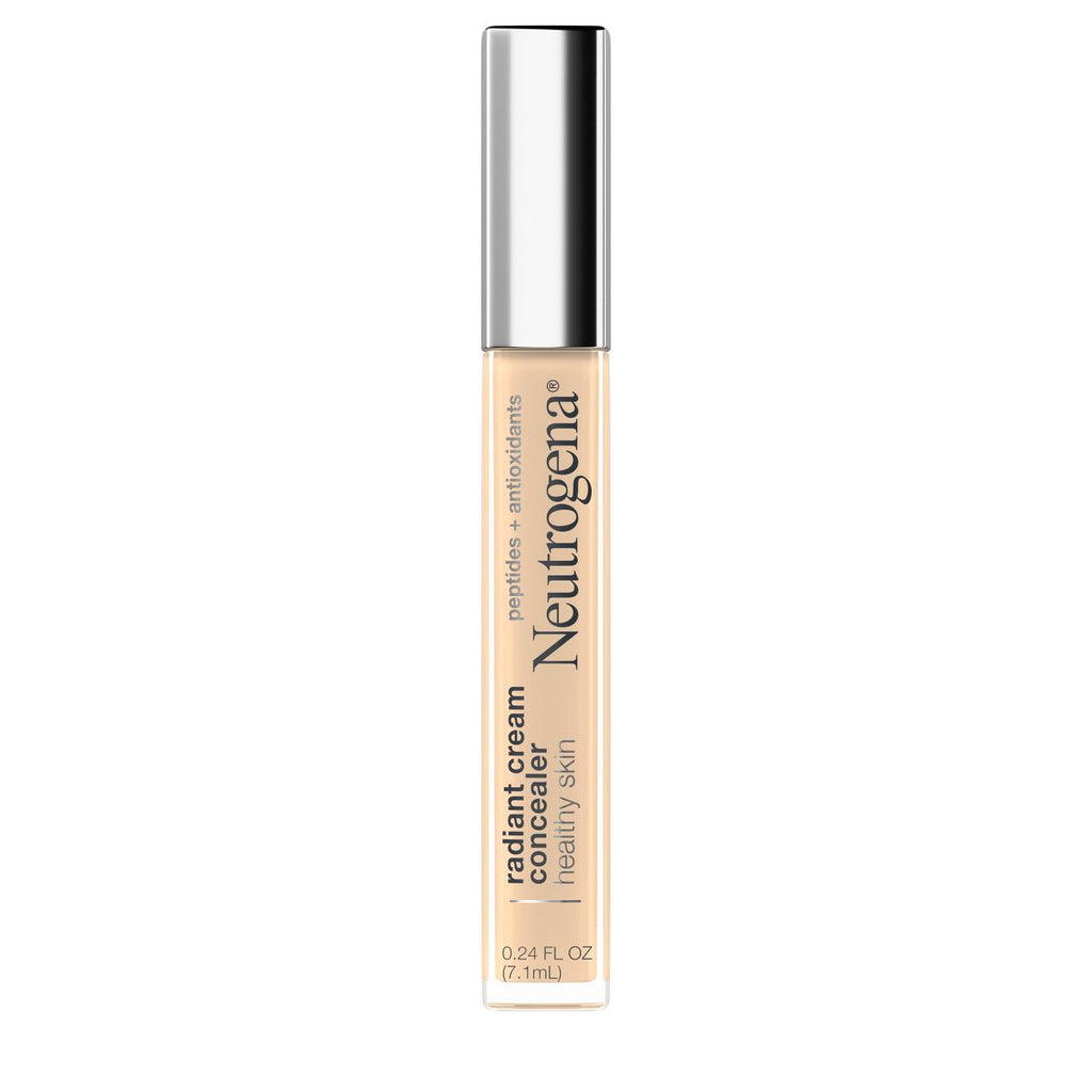 Neutrogena Healthy Skin Radiant Brightening Lightweight Perfecting Cream Concealer with Peptides & Vitamin E Antioxidant - 01 Ivory Light- 0.24oz