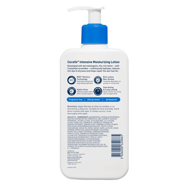 CeraVe Intensive Moisturizing Lotion For Dry to Very Dry Skin - 12 fl oz