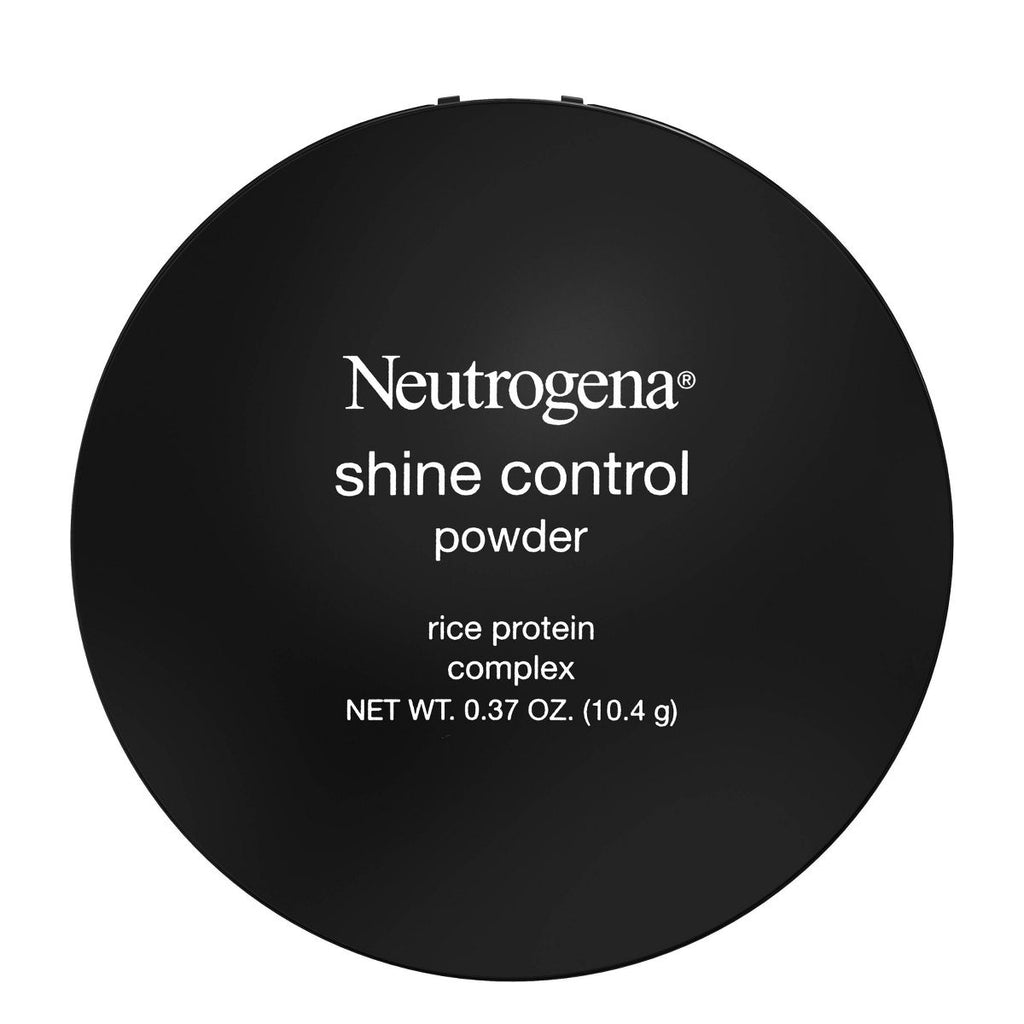 Neutrogena Shine Control Mattifying Face Powder, Lightweight & Oil-Absorbing Powder with Application Sponge - Light Beige - 0.37oz