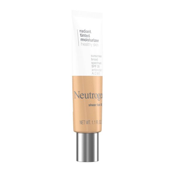Neutrogena Healthy Skin Radiant Tinted Facial Lightweight Moisturizer with Vitamins A, C, & E, SPF 25 - Sheer Ivory 10 - 1.1 fl oz