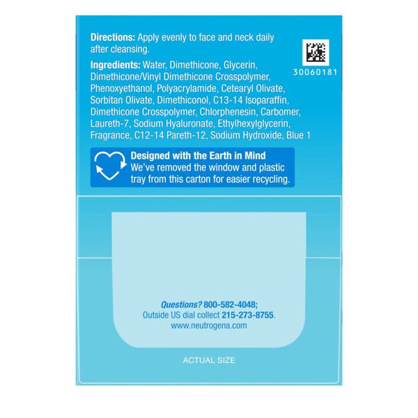 Neutrogena Hydro Boost Water Gel Face Moisturizer for Normal to Oily Skin - 1.7oz