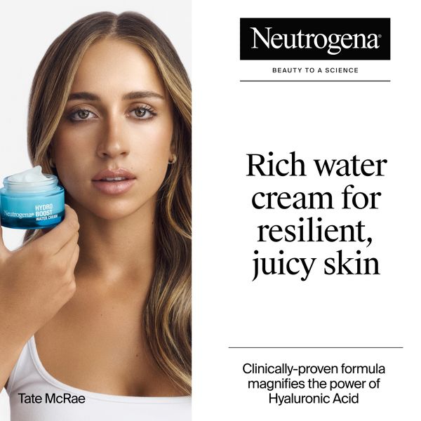 Neutrogena Hydro Boost Water Cream Face Moisturizer with Hyaluronic Acid for Dry to Extra-Dry Skin - Fragrance Free - 1.7 fl oz